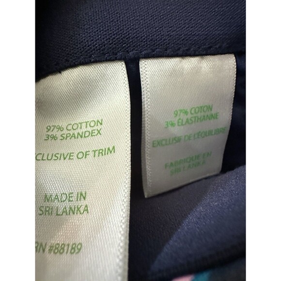 Lilly Pulitzer Womens Size 2 Kelly Stretch Pant High Tide Navy She's Got Sol EUC - Picture 8 of 8